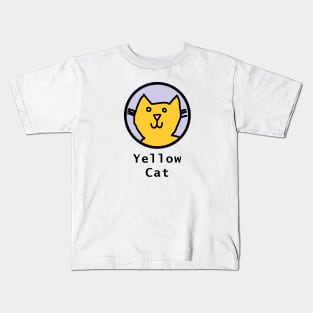 The Yellow Cat Portrait Kids T-Shirt